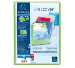 Protège-documents en polypropylène semi-rigide KreaCover® Chromaline 160 vues - A4 - Couleurs assorties