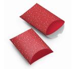 Pochette cadeau, 16x22cm, Etoiles kraft - Rouge