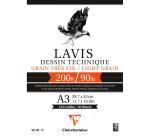 Lavis Technique bloc collé 10F A3 200g