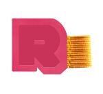 Rhodiarama porte-stylo autoadhésif 4x3 cm pour blocs carnets et agendas - Framboise