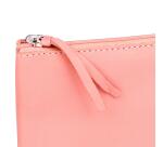 CUIR TEINTÉ Trousse plate 22x11 cm Corail