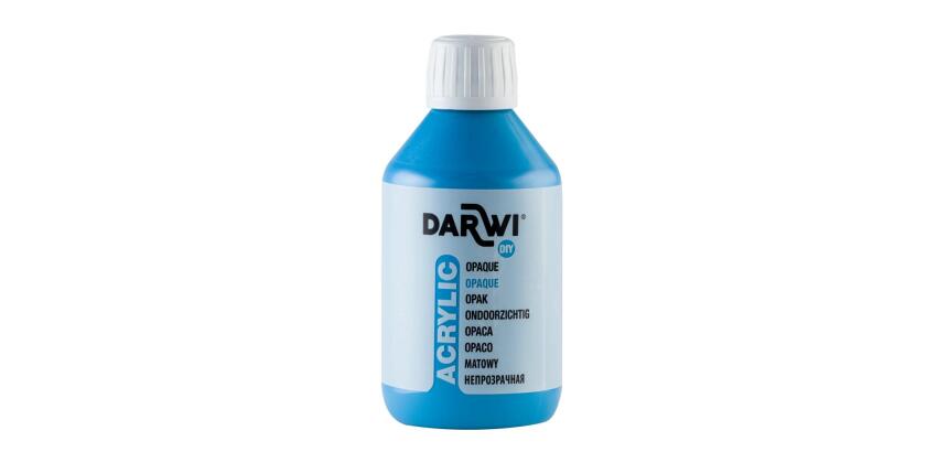 Darwi Flacon de 250 ml de Peinture Acrylique Universelle Opaque - Bleu