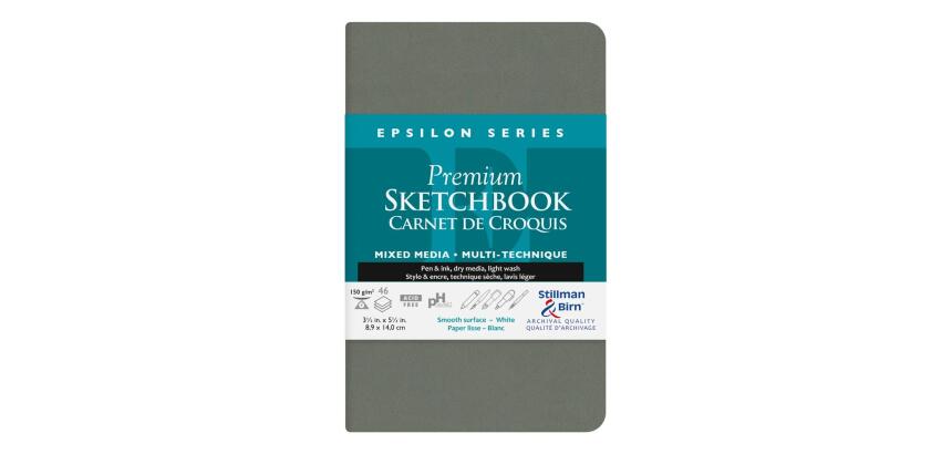 Epsilon Series carnet souple 46F 8,9x14cm 150g - Blanc