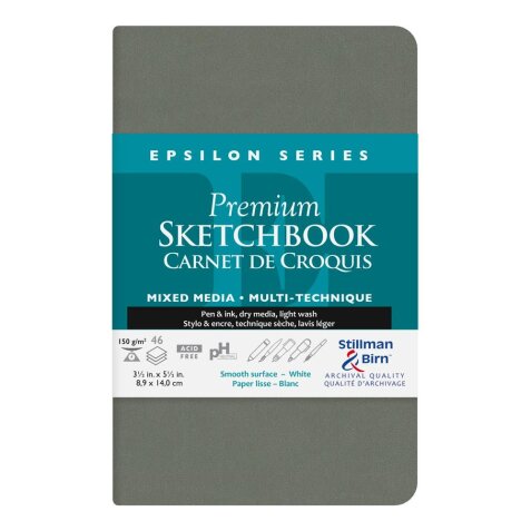 Epsilon Series carnet souple 46F 8,9x14cm 150g - Blanc