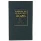 Agenda de bureau Banquier large Euro et cents 17,5 x 28 cm Journalier 2 volumes 2026 - Noir