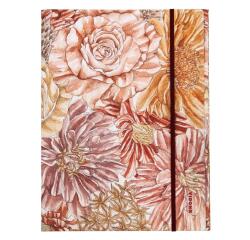 Rhodia collection ORANGE Botanique - chemise à élastiques 24x32 cm - Bouquet fleuri