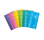 Répertoire brochure rembordée rigide 7,5x12cm 128 pages petits carreaux Couleur aléatoire - Assortis