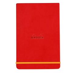Rhodia Hardcover Webnotepad - A5 ? Lined - Poppy