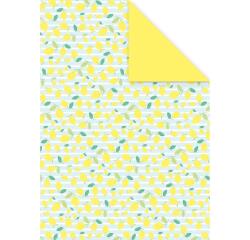 DECORATIV', Paquet de 25 feuilles 160g/m2 au format 21x29,7cm - Fraîcheur citron 5 - Multicolore