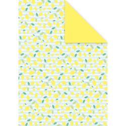 DECORATIV', Paquet de 25 feuilles 160g/m2 au format 21x29,7cm - Fraîcheur citron 5 - Multicolore