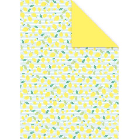 DECORATIV', Paquet de 25 feuilles 160g/m2 au format 21x29,7cm - Fraîcheur citron 5 - Multicolore