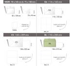 Pollen® pak 20 enveloppen gegomd 120g 110x220 - Opaline