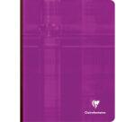 Cahier brochure dos toilé 17x22 cm 288 pages grands carreaux - Assortis