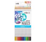 Darwi For You boite de 12 crayons de couleur aquarellables - Assortiment