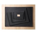 Kraft album spiralé 60F A5 90g - Noir