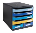 Cassettiera Big Box Maxi 6 cassetti Bee Blue - Colori assortiti