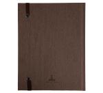 Carnet Nature 220x170, 192 pages lignées - Marron / Noir