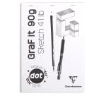 GraF'it dot bloc agrafé 80F A4 90g - Aléatoire
