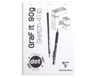 GraF'it dot bloc agrafé 80F A4 90g - Aléatoire