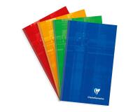 Carnet brochure rembordée rigide 11x17 cm 192 pages petits carreaux - Assortis