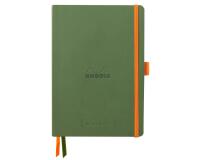 Rhodiarama Goalbook souple A5 240 pages dot papier ivoire 90g - Sauge