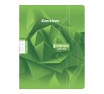 Cahier d'exercices mensuels piqué 7000 17x22 cm 64 pages grands carreaux 70 g - Assortis
