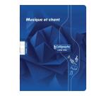 Musique & Chant piqué 7000 17x22 cm 48 pages grands carreaux/portées 70 g - Assortis