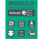 Módulo A4, cajones con cierre con llave + 5 alturas + STOP de seguridad, tamaño: 5 X 54mm Iderama ( opaco ) - Arlequín glossy