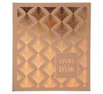 Livre d'or 140 pages tranche or - Format 21x19cm - PALMYRE