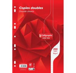 Copies doubles 7000 sous film A4 200 pages perforées grands carreaux 70 g