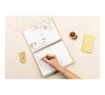 Jardin des Sens, Calendrier anniversaire perpétuel 23x17 cm, 50 pages imprimées, fermeture aimantée pour affichage sur la table.