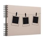 Album photo à spirales 50 pages noires Instants