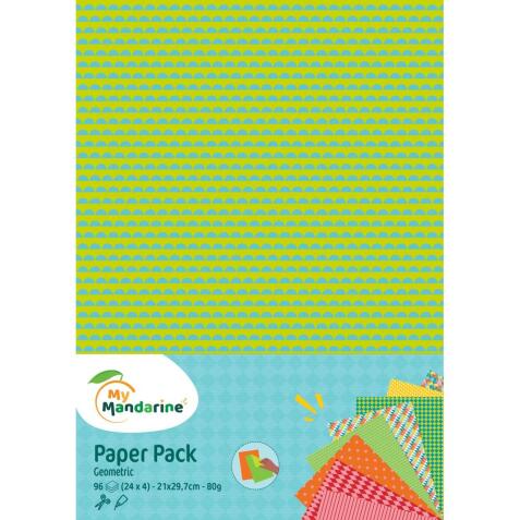 Paper Pack, Geometric - Multicolore