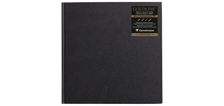 Goldline carnet cousu collé 64F 20x20cm 140g - Blanc