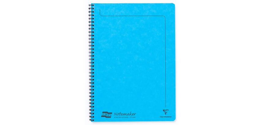 Notemaker Europa cahier reliure intégrale A4 120 pages détachables ligné - Turquoise