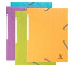 Chemise à élastique 3 rabats polypropylène recyclé Pop'N Co - Couleurs assorties