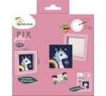 Pix Gallery, Licorne - Bleu