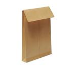 Boite de 125 Pochettes Kraft Armé Brun C4-229x324 mm avec Soufflet de 30 mm - Auto-Adhésives - 130g/m2 - Brun