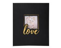 Álbum de fotografías para boda LOVE 29x32 cm - 300 fotos 60 páginas - Negro