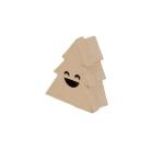 Boîte sapin sourire S 4x9x10cm - Kraft