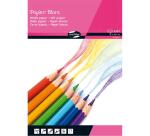 PAPIER BLANC, Bloc de 100 feuilles 90g/m2 au format 21x29,7cm - Blanc