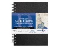 Beta Series carnet spiralé 25F 15,2x20,3cm 270g - Blanc