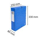 Carpetas de proyecto con gomas Cartulina lustrada 7/10e - 600 g/m2 - Lomo: 80 mm - Formato de documento: A4 máximo 24x32cm - Tamaño: 25x33cm