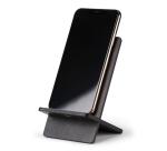 Rhodiarama support pour téléphone mobile NOIR simili cuir italien 13x8x8 ,5 cm - Noir