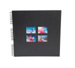 Album photo à spirales 60 pages noires Milano - Noir