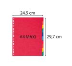 Separadores Exacompta Nature Future cartulina lustrada 225grs 10 posiciones - A4 maxi