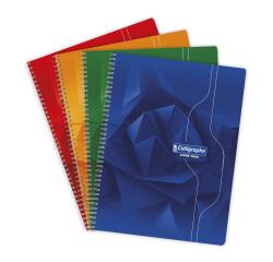 Cahier reliure intégrale 7000 24x32 cm 180 pages petits carreaux 70 g - Assortis