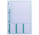 Recharge numérotée/perforée 58 feuillets unis blanc, épaisseur du papier 90g, avec gardes titrées pour classeurs Mouvements de titres, liste des actionnaires - Format A4 - Autre