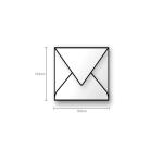 Paquet de 20 enveloppes Pollen 165x165mm 120g/m2