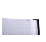 Registre 35x22,5cm 5x5 folioté 400 pages - Noir toilé